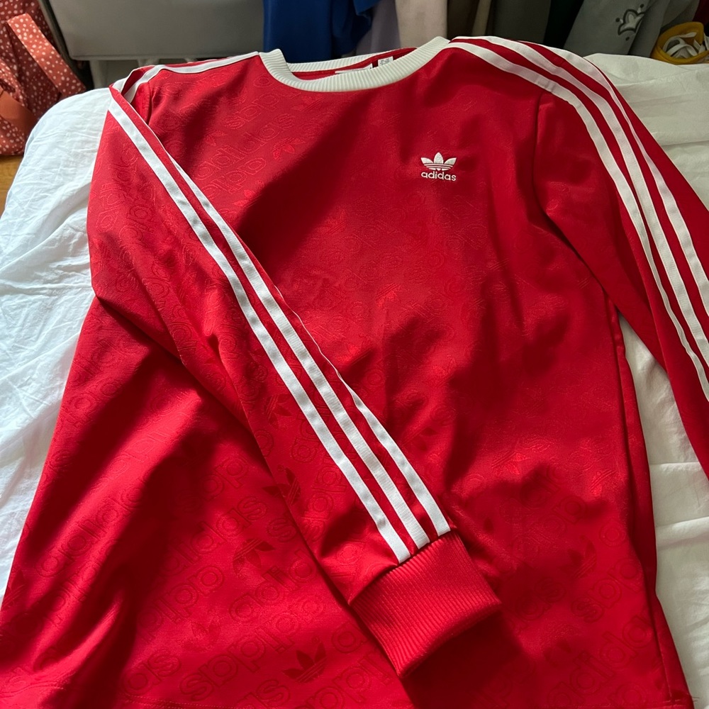 Red adidas long sleeve